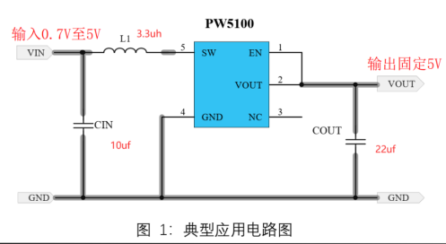 2V升5V的升壓芯片，兩款芯片電路圖