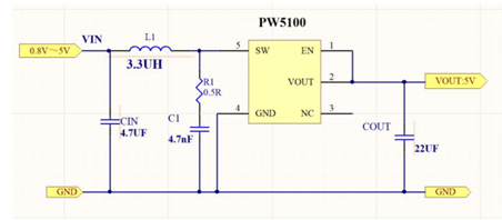 3.7V升壓5V，3.7V轉(zhuǎn)5V電路圖芯片