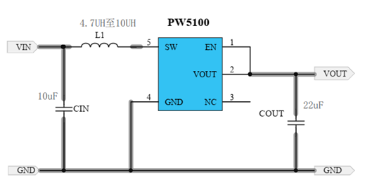 干電池1.5V升壓3.3V芯片電路圖