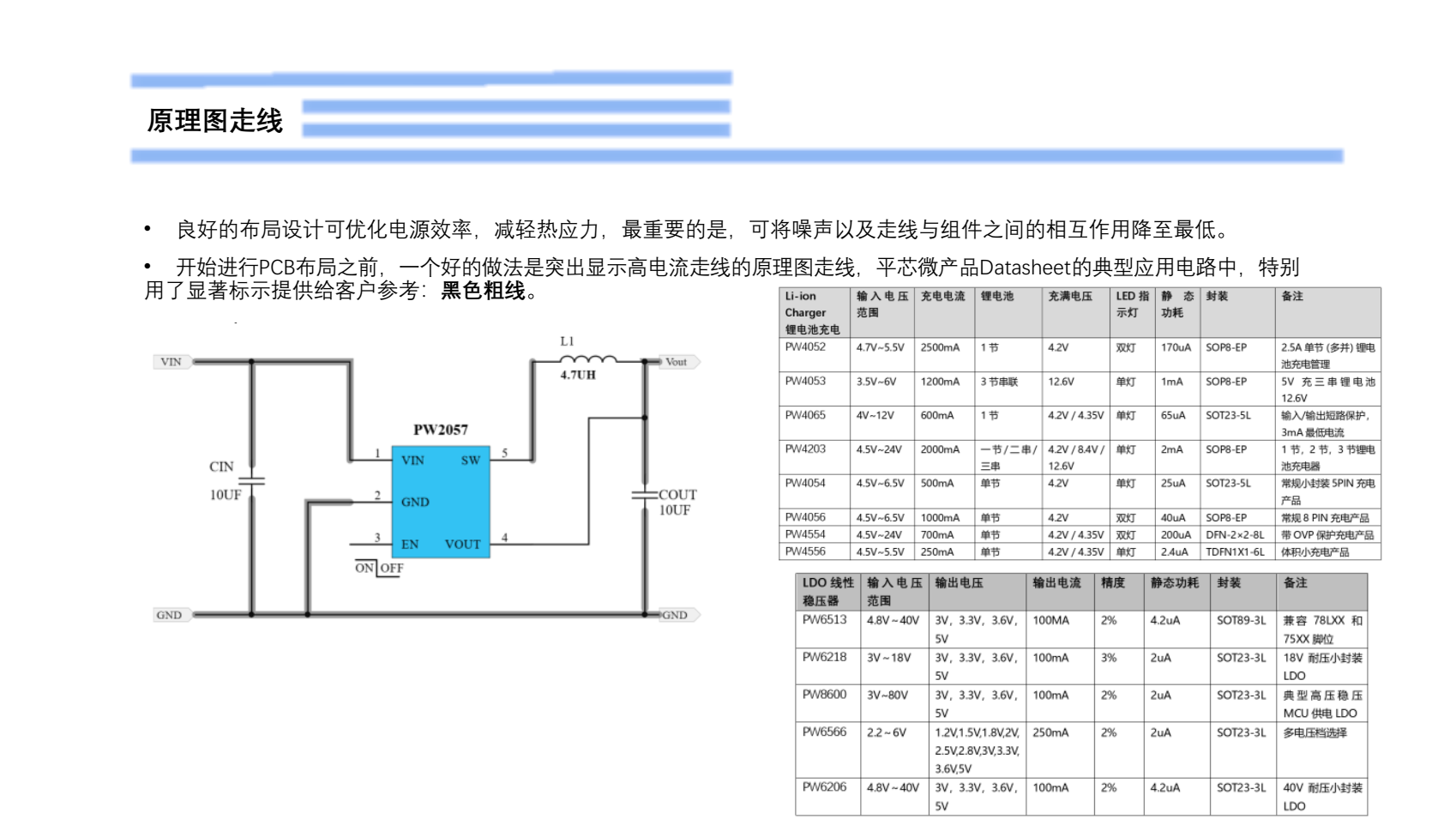 鋰電池3.7V降壓電路圖的PCB設(shè)計(jì)過程PW2057