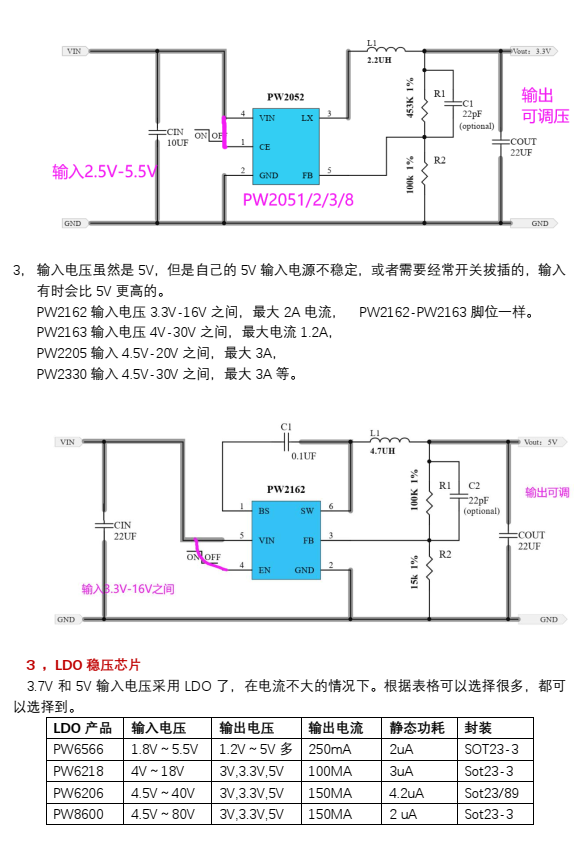 3.7V降壓3.3V芯片，5V降壓3.3V的升降壓IC