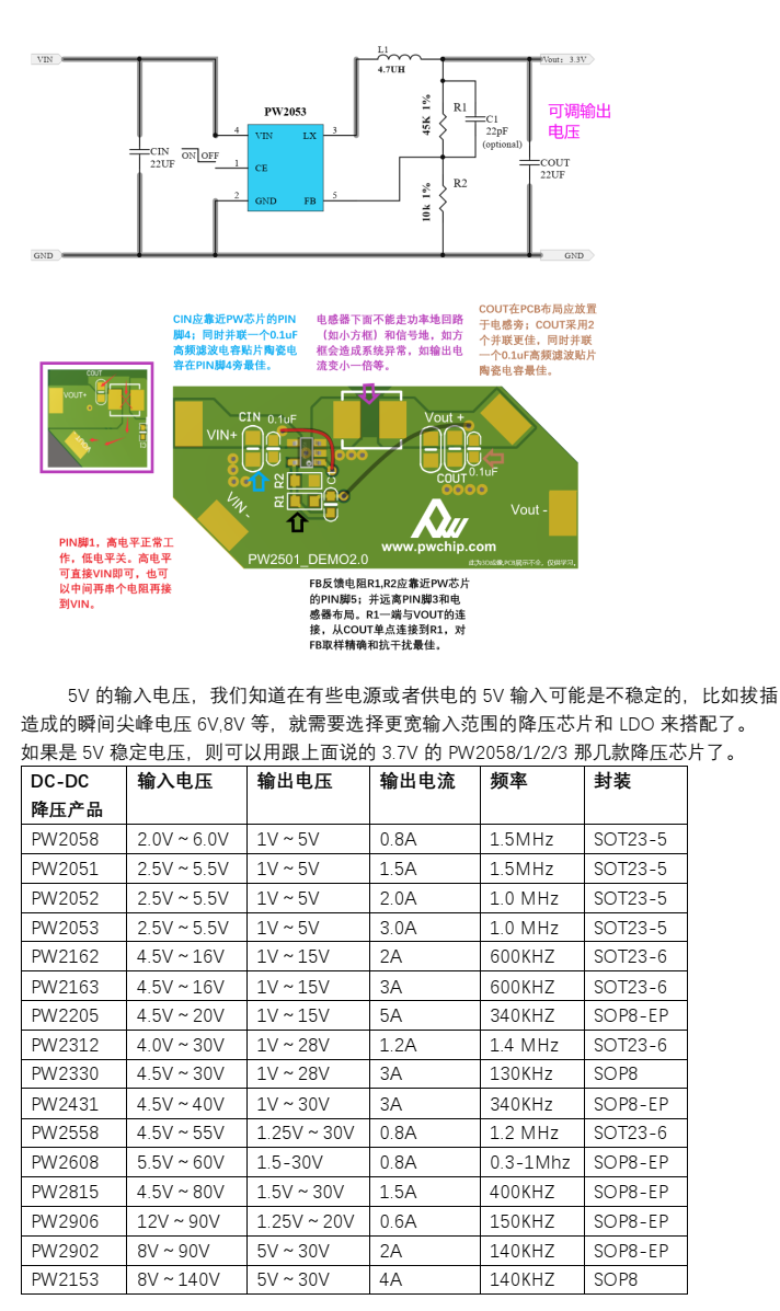 5V降壓1.2V,3.7V降壓1.2V穩(wěn)壓芯片電路圖