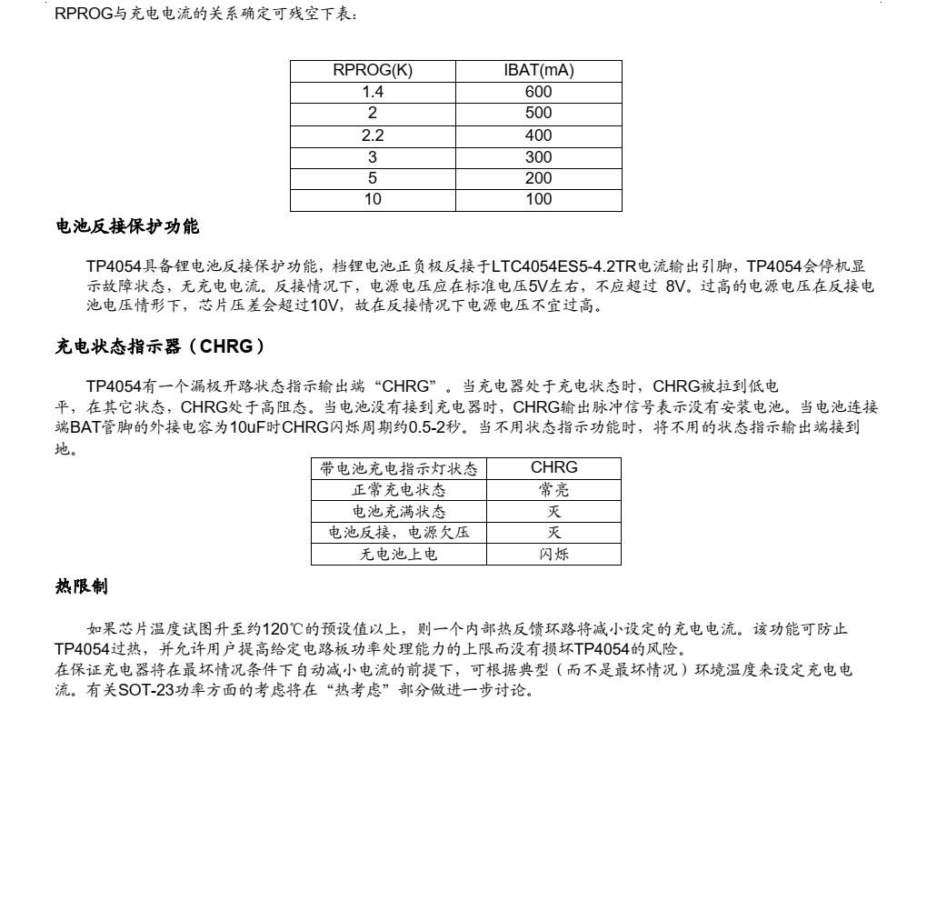 TP南京拓微，TP4054規(guī)格書   