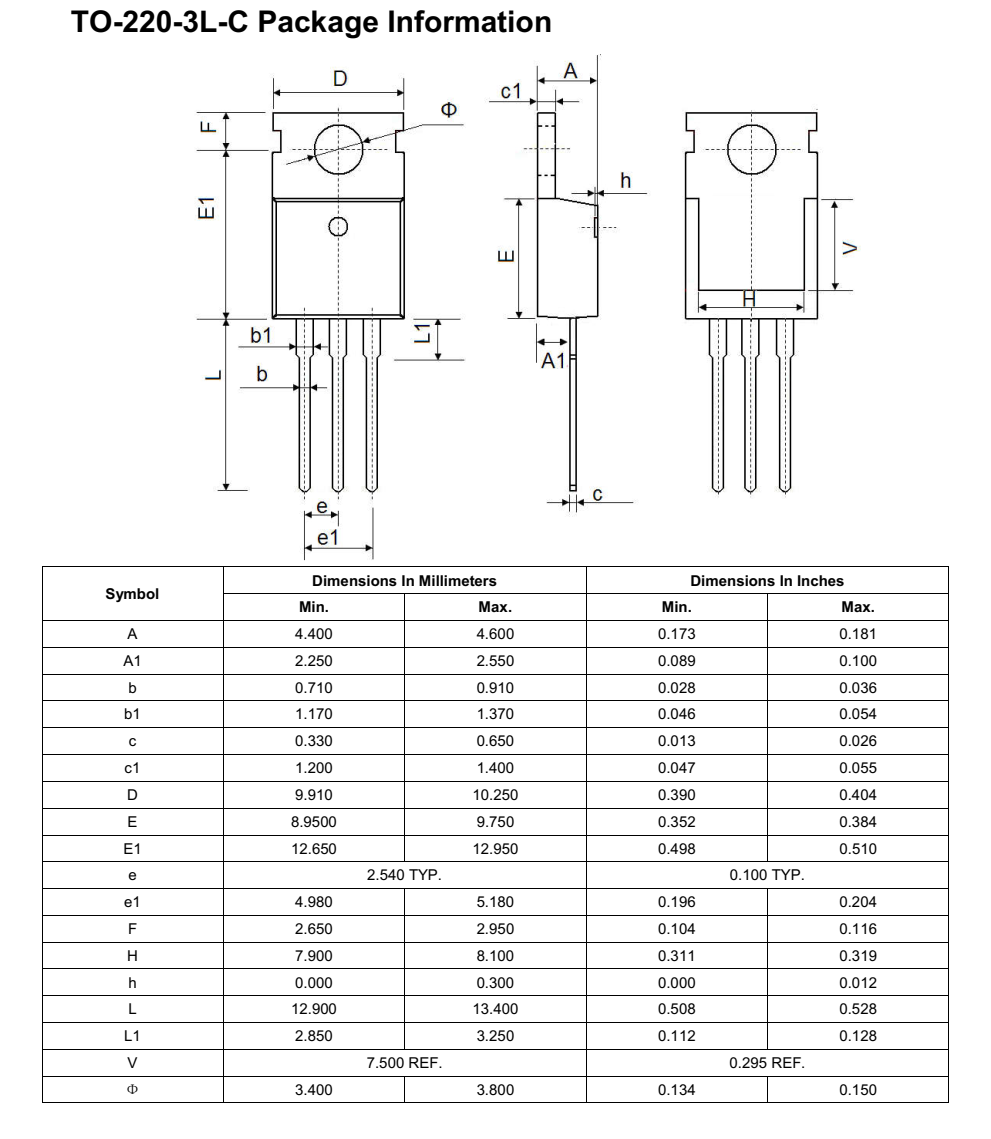 NCE65T540F封裝TO263品牌新潔能，質量可靠