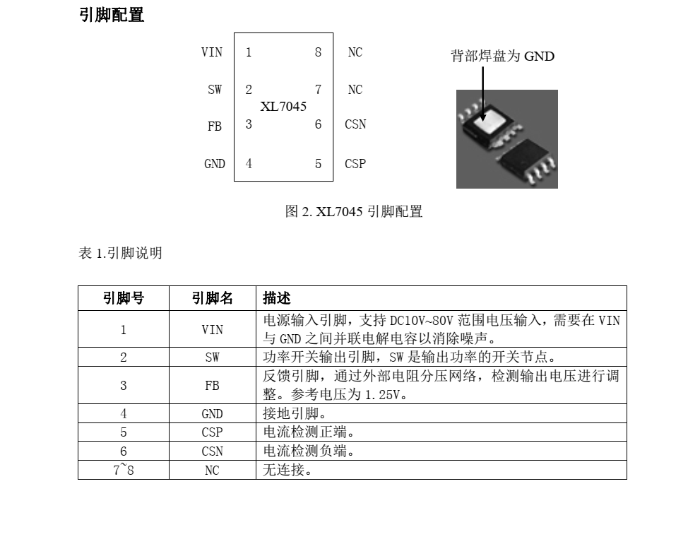 XL7045封裝SOP8品牌芯龍，原廠技術(shù)支持