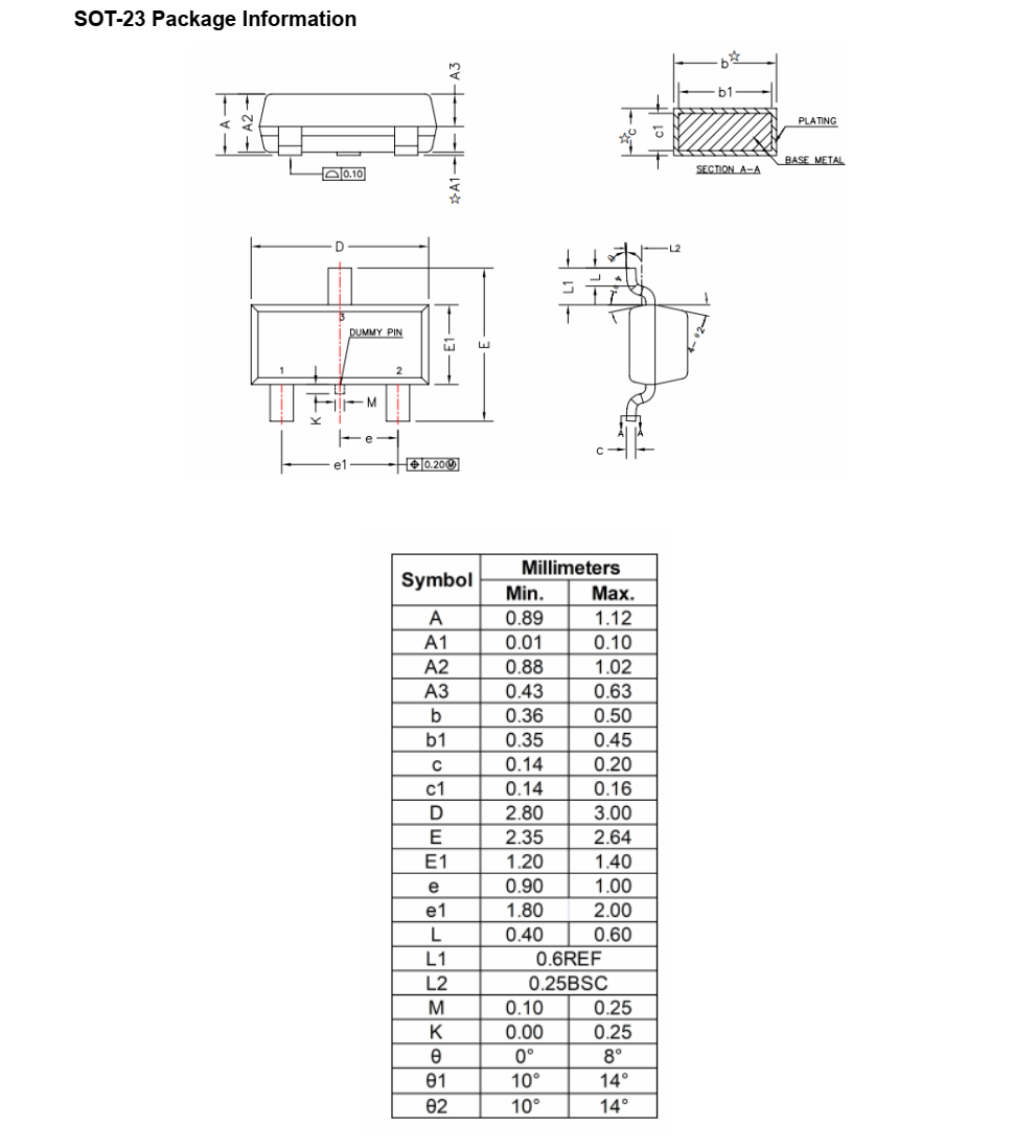 NCE6003X封裝SOT23-3品牌新潔能，質(zhì)量可靠