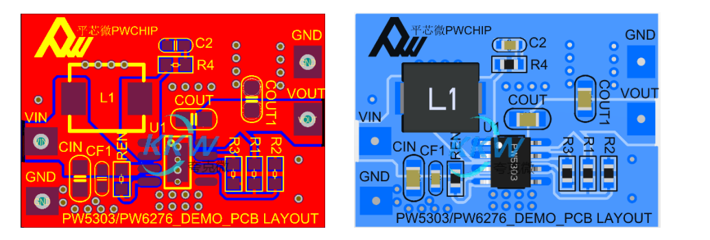 鋰電池升壓 5V3A 電路板， PW5303 74號