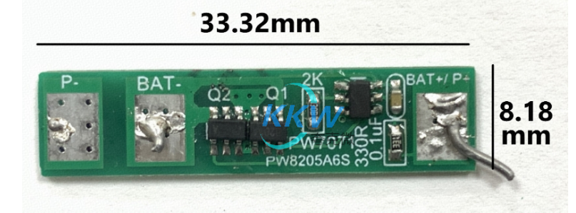 單節(jié) 4.35V/4.4V 鋰電池保護(hù)方案板， 4A 過(guò)流， 79號(hào)