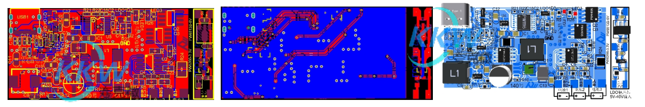 三節(jié)串聯(lián)鋰電池充放電板,5V2A 輸入和輸出同 USB C 口 140號