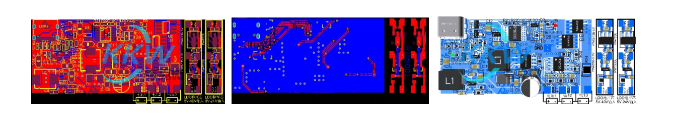 三節(jié)串聯(lián)鋰電池充放電板,5V2.4A 輸入和輸出同 USB C 口， 128號(hào)