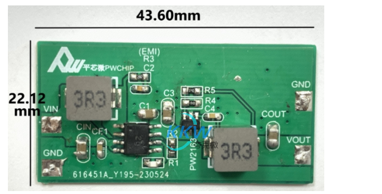 鋰電池升壓 3.3V2.4A，電路板 132號